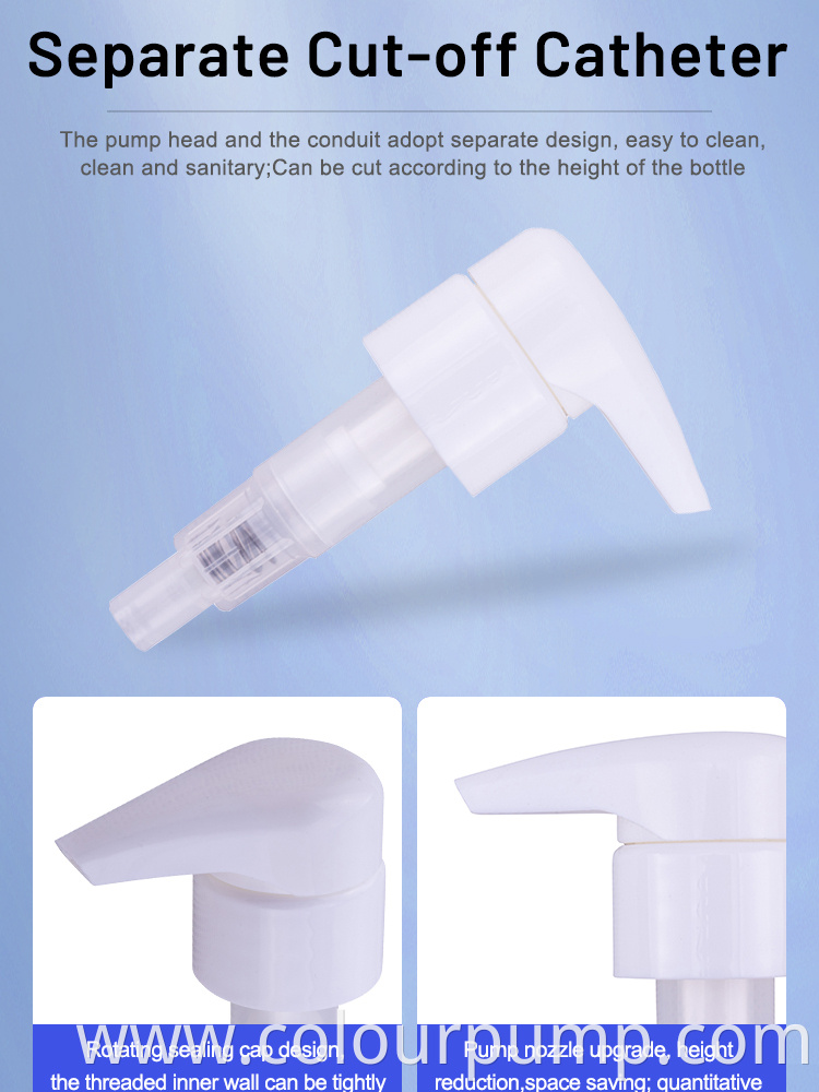 High Quality White Plastic 28/410 Liquid Soap Dispenser Lotion Pump